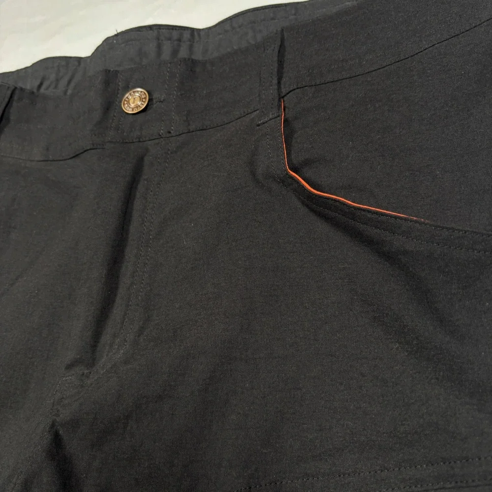 13th Heaven Co Pants Mens 34x32 Black Technical Hiking Outdoor Articulated Knee